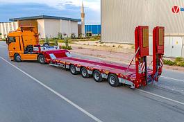 Полуприцеп трал KOMODO KMD4L раздвижной 4 оси г/п 58 400 кг